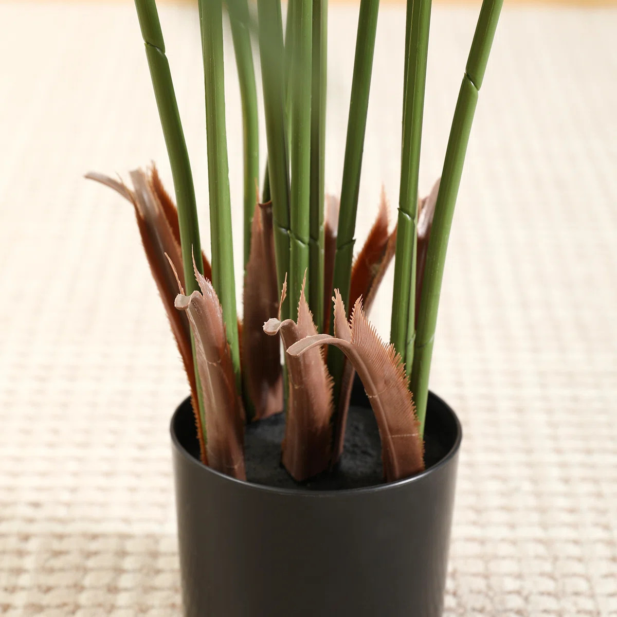 Primrue Adcock 2 Artificial Palm in Pot Set, Faux Green Palm Plant, Fake Palm Tree for Home Decor... | Wayfair North America