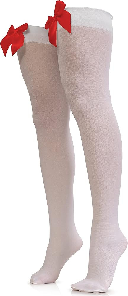 Skeleteen Bow Accent Thigh High | Amazon (US)