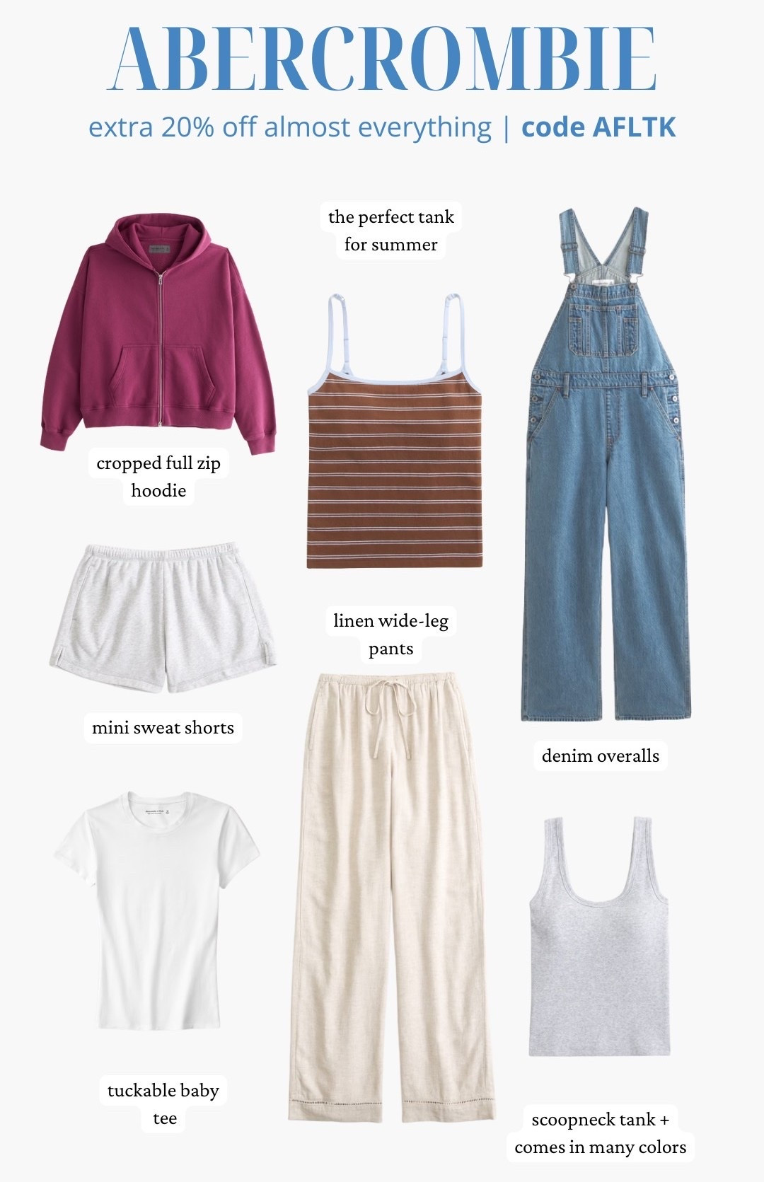 [6/3/26] Abercrombie exclusive in-app sale! 🤍Most loved | code AFLTK

#LTKxAbercrombie #LTKootd #LTKSaleAlert