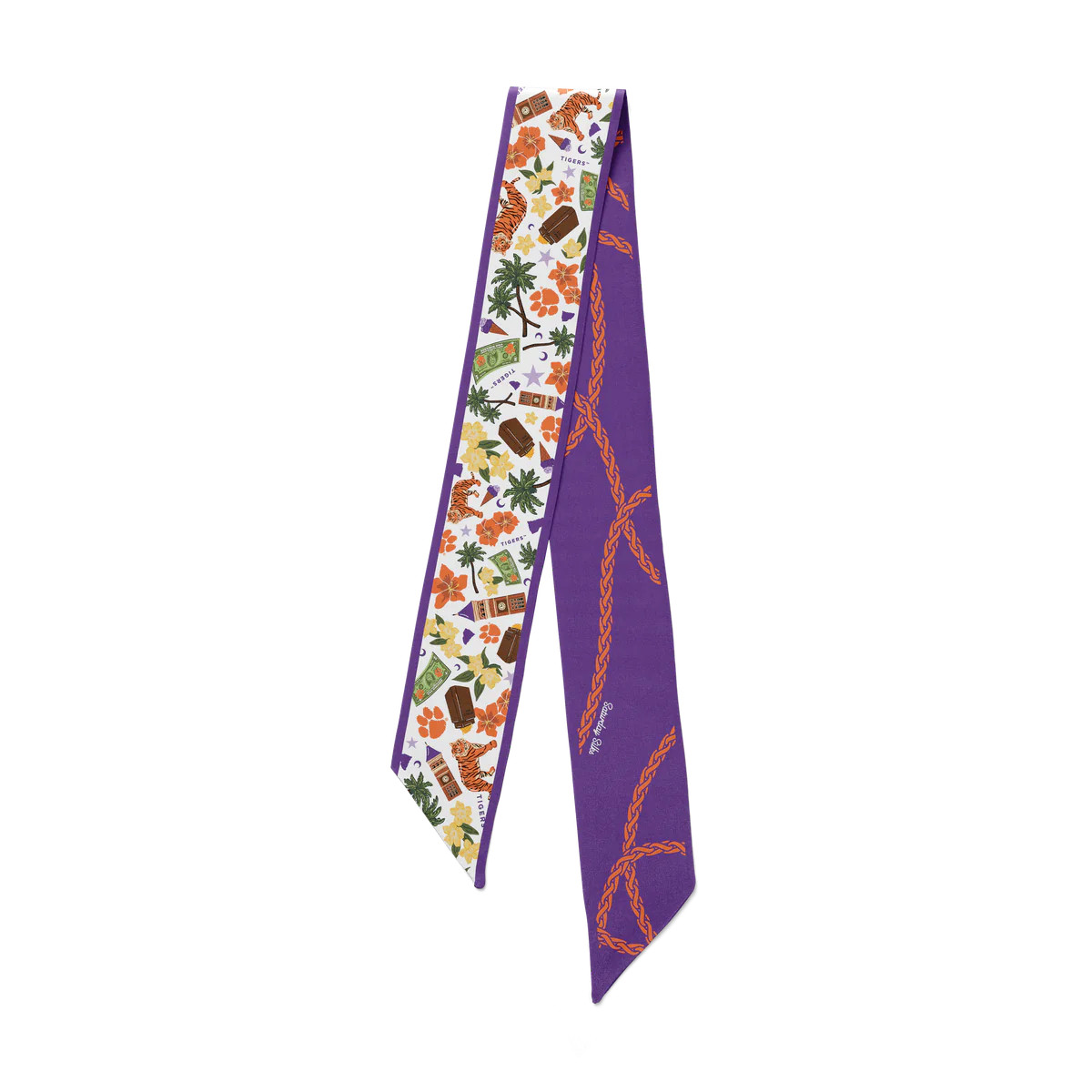 Clemson Tigers Skinny Scarf | Saturday Silks