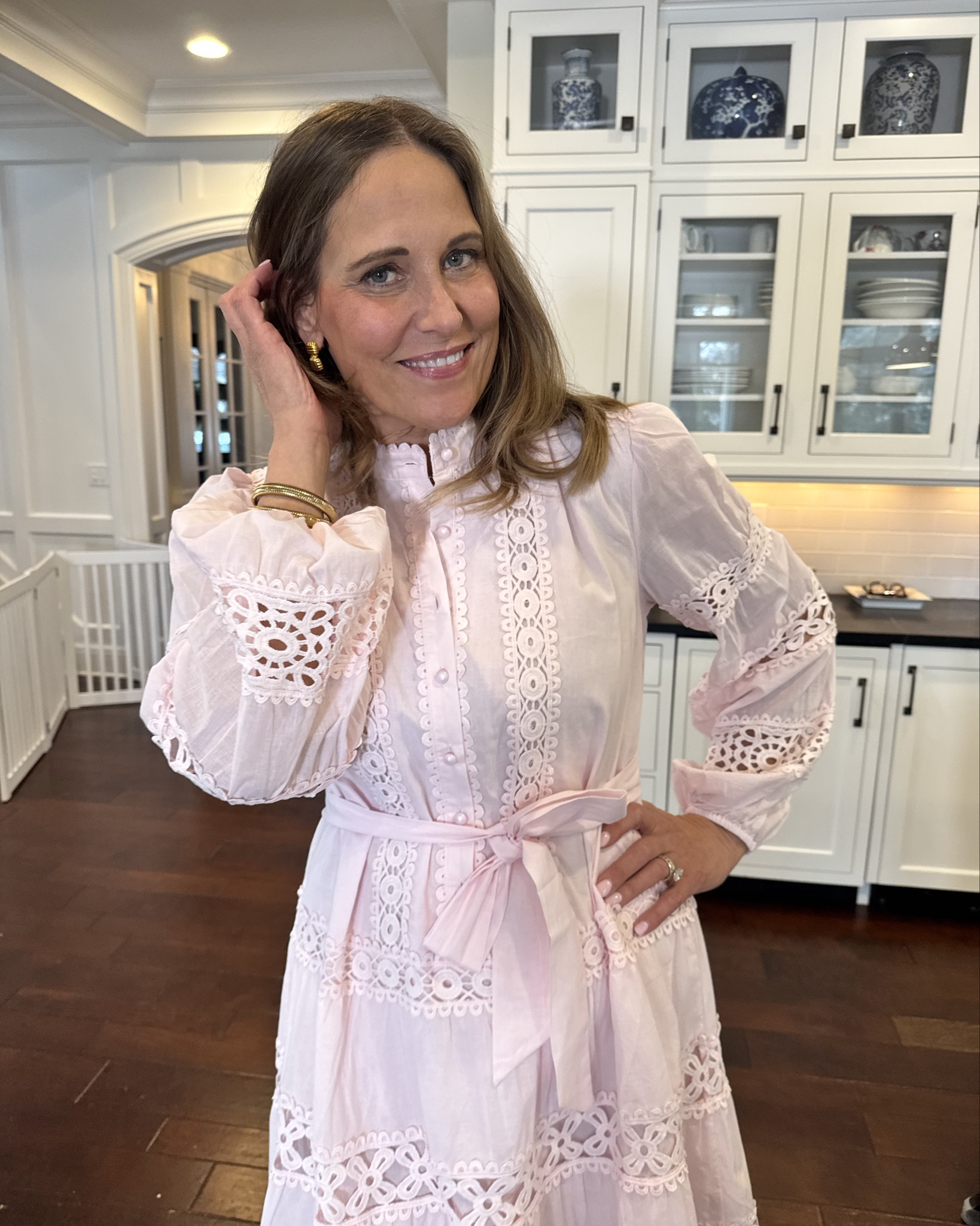 Feeling so pretty in this soft pink dress! s

#LTKOver40 #LTKMidsize