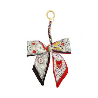 Blue Moon Studio™ Red Hearts & Bees Print Bow Bag Charm | Michaels | Michaels Stores