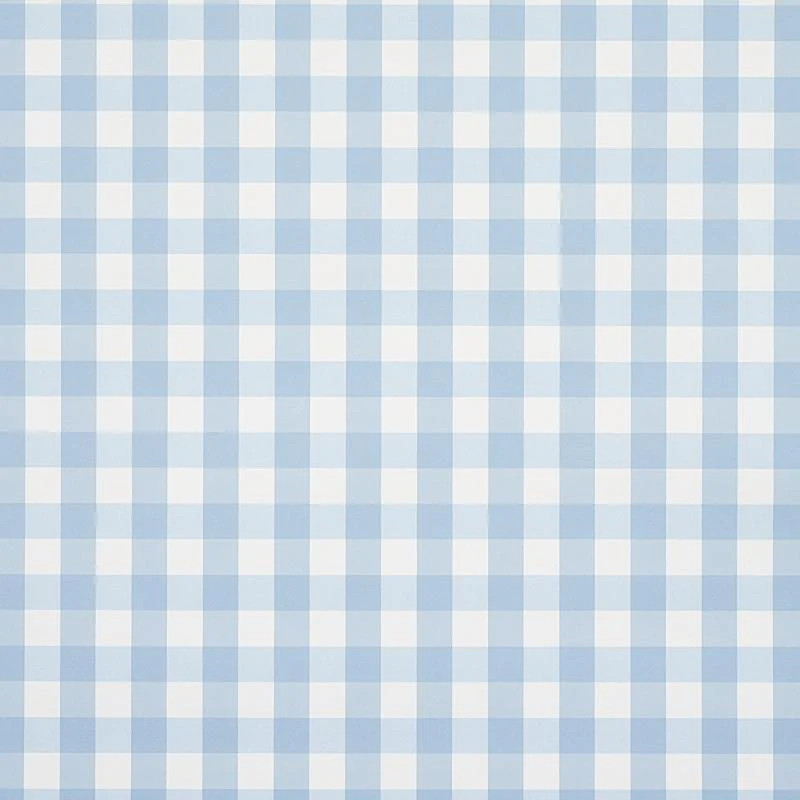 Schumacher Willa Check Small Chambray Wallpaper | DecoratorsBest
