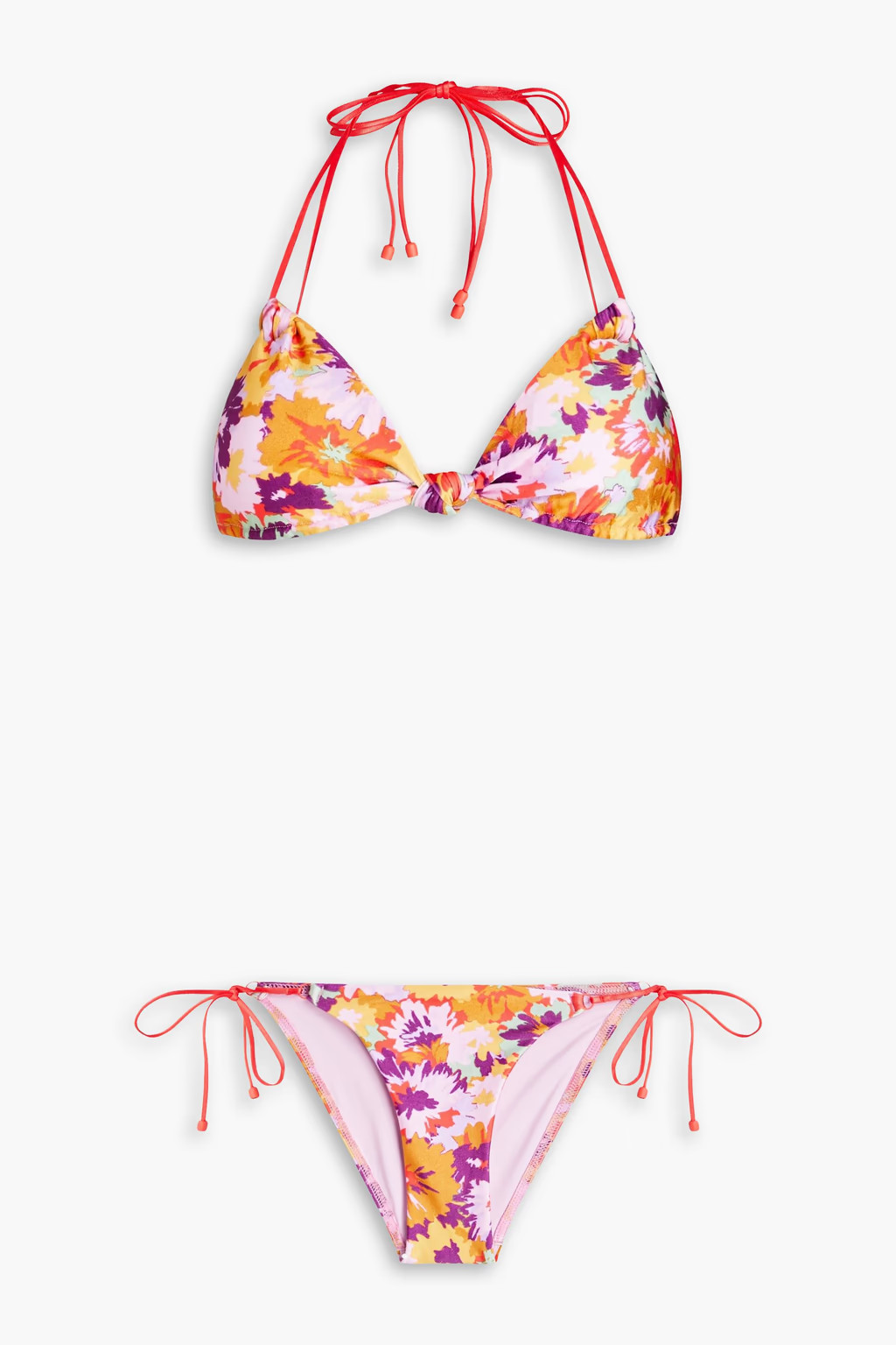 Floral-print triangle bikini | The Outnet (US and CA)