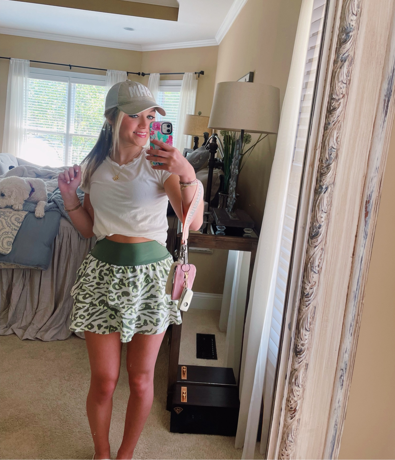 Errand-running fit🤭
- I linked a plain cream hat like the one I have on just without the letters!
- skirt is older style from Aerie I got off of Curtsy! Use my code "MADISONC163" for $10 off your first purchase!
- shoes (not pictured) are white Birkenstocks!

#LTKActive #LTKMidsize