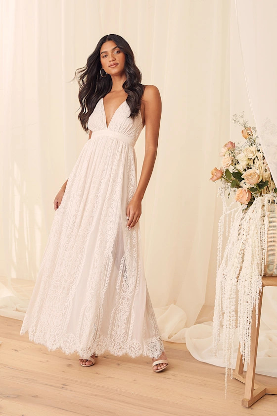 Sweetest Serendipity White Lace Maxi Dress | Lulus (US)
