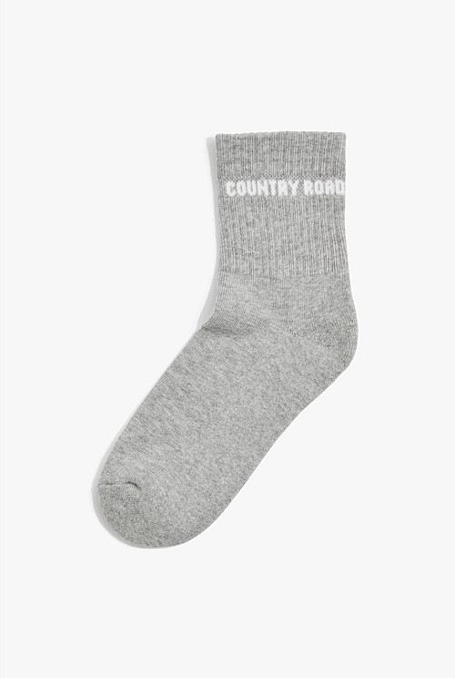 Australian Cotton Blend CR Sport Quarter Crew Sock | Country Road