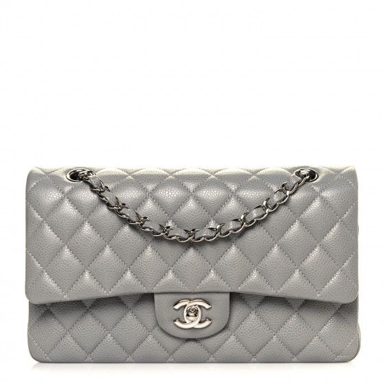 CHANEL

Caviar Quilted Medium Double Flap Grey | Fashionphile