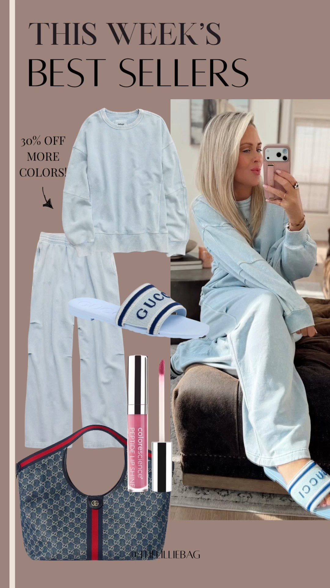 Another day another set! Loved the sweatshirt so much I got the pants! More colors & styles + on SALE! ✨🩵

I’m in smalls. Very roomy. 

#LTKSaleAlert #LTKootd #LTKSeasonal