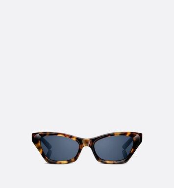 DiorMidnight B1I Brown Tortoiseshell-Effect Butterfly Sunglasses | DIOR | Dior Couture
