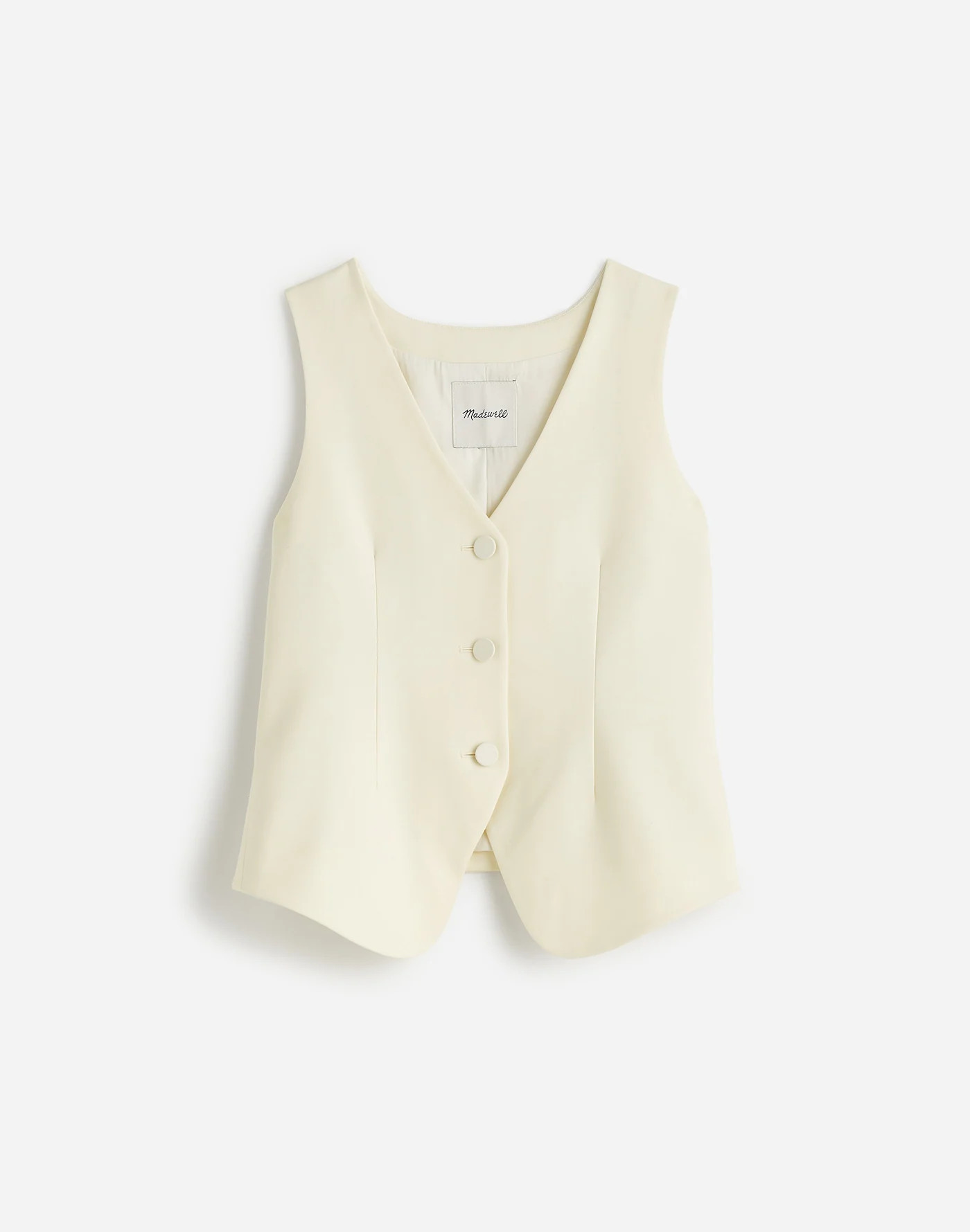 V-Neck Vest in Wool Blend | Madewell