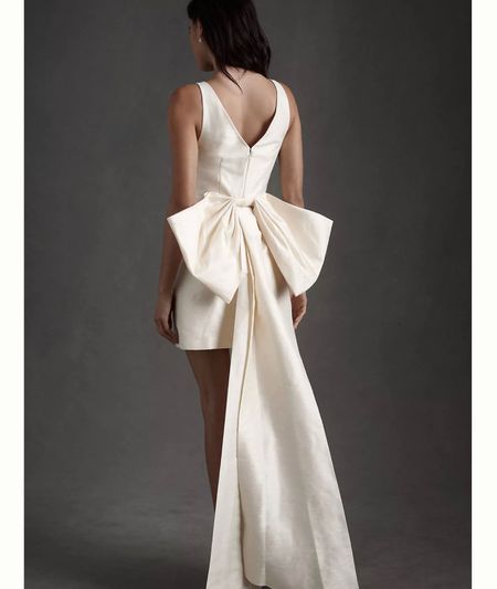 Beautiful option for bridal shower or rehearsal dinner! 

Bride outfit 
Bridal attire 
Statement bow
Statement dress
Wedding

#LTKwedding #LTKSeasonal #LTKstyletip