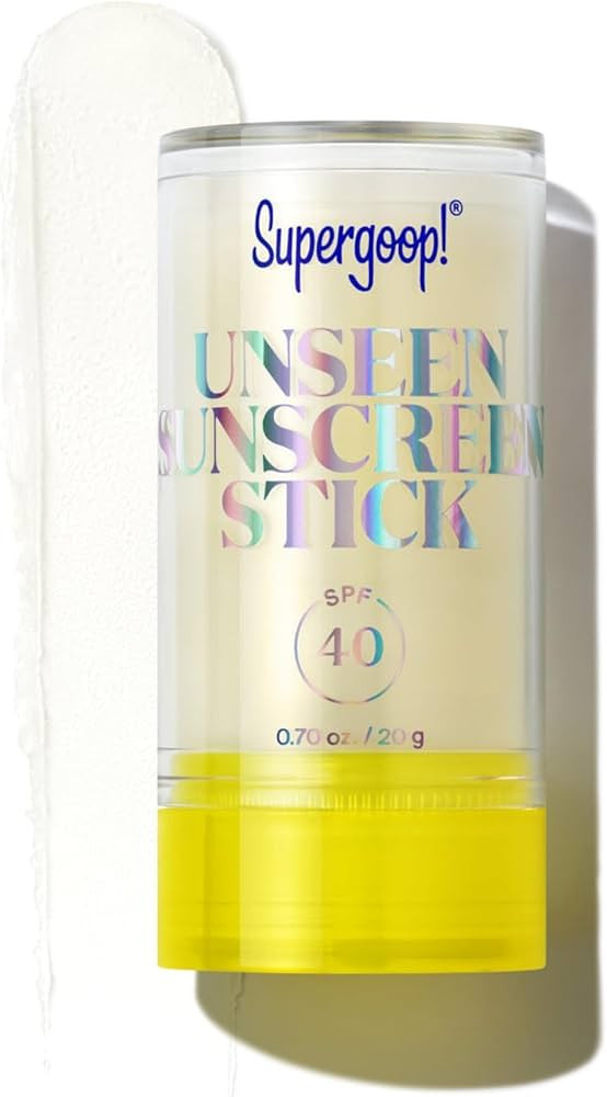 Supergoop! Unseen Sunscreen Stick - SPF 40 - Clear & Invisible Sun Protection - Broad Spectrum Fa... | Amazon (US)