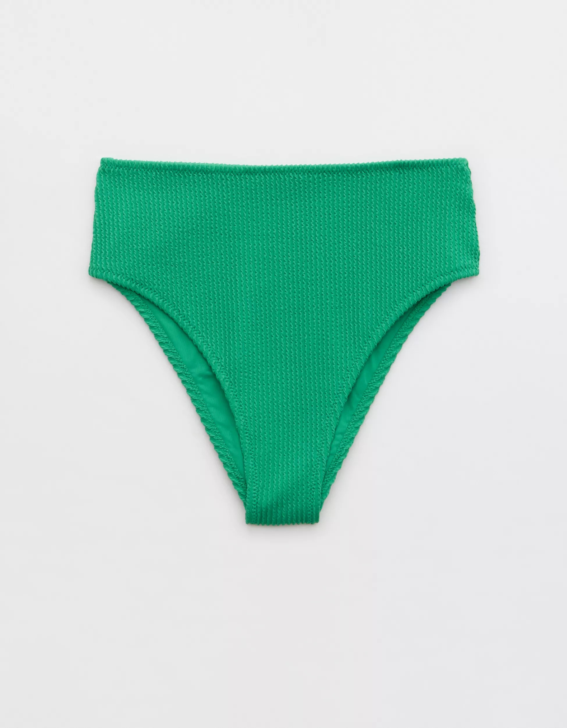 Aerie Crinkle High Cut Cheeky Bikini Bottom | Aerie