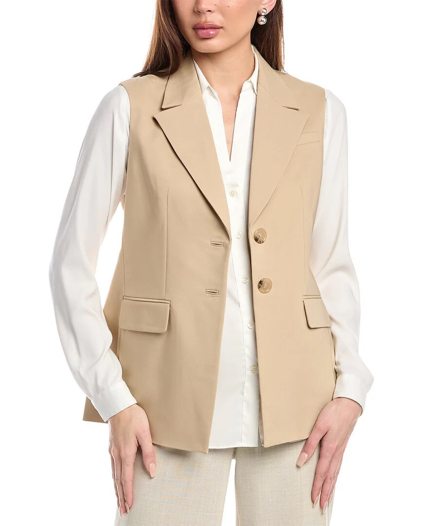 Anne Klein Petite Notch Collar Vest | Shop Simon