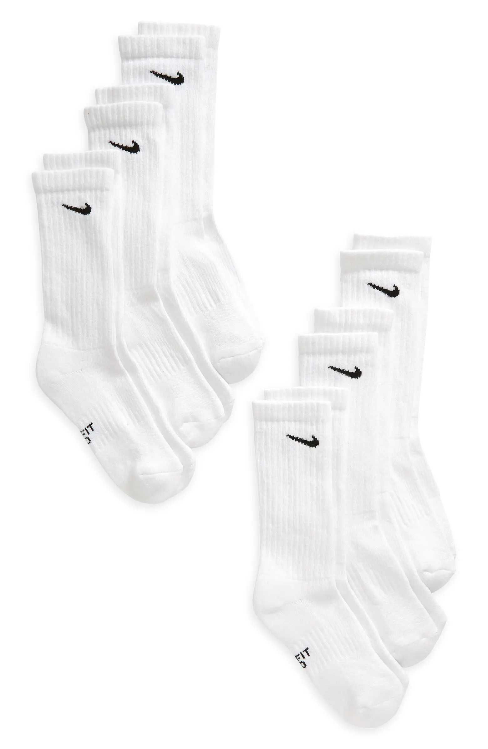 Nike Pack of 6 Everyday Cushioned Crew Socks | Nordstrom | Nordstrom