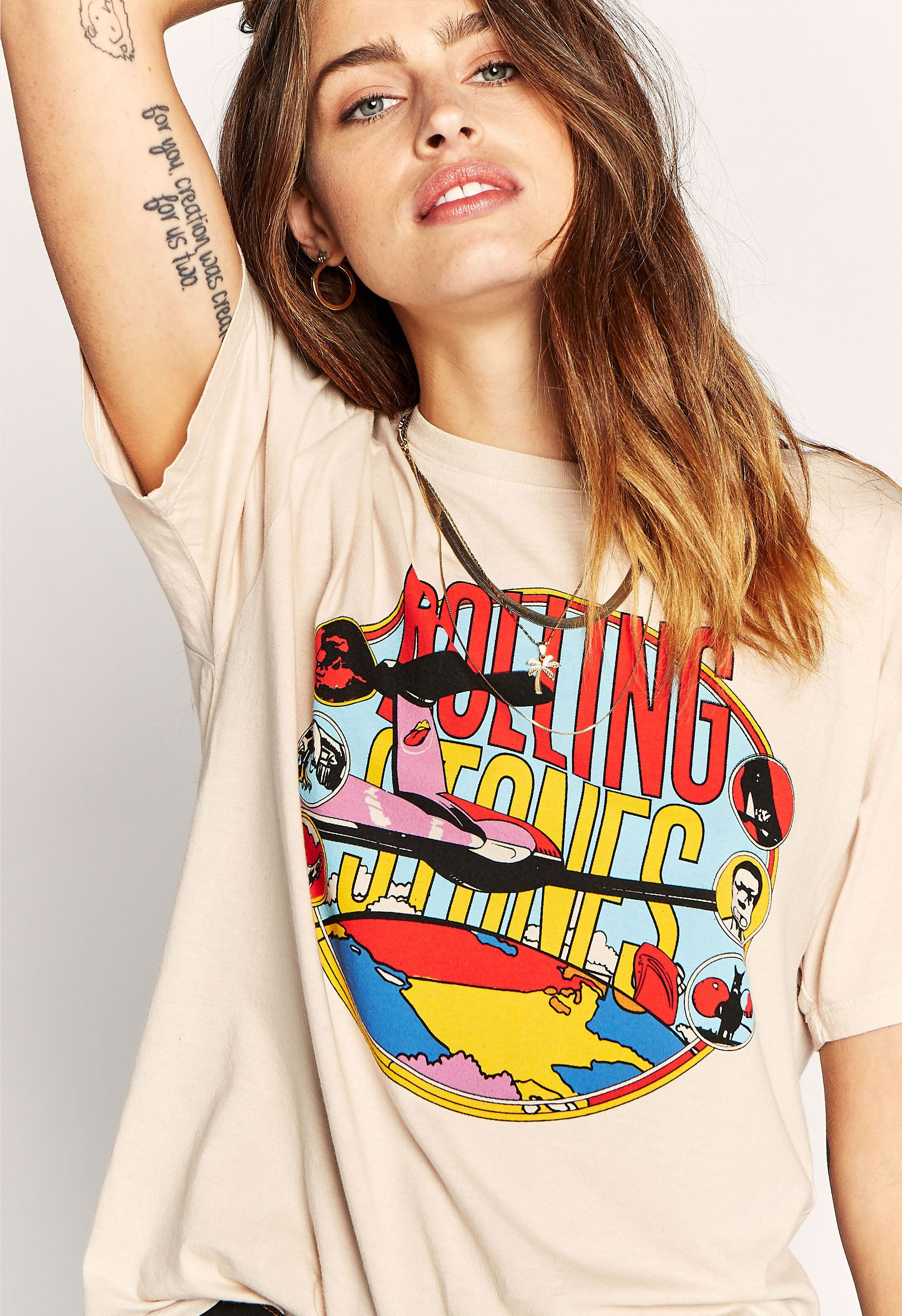 Rolling Stones Around The World Boyfriend Tee– DAYDREAMER | Daydreamer