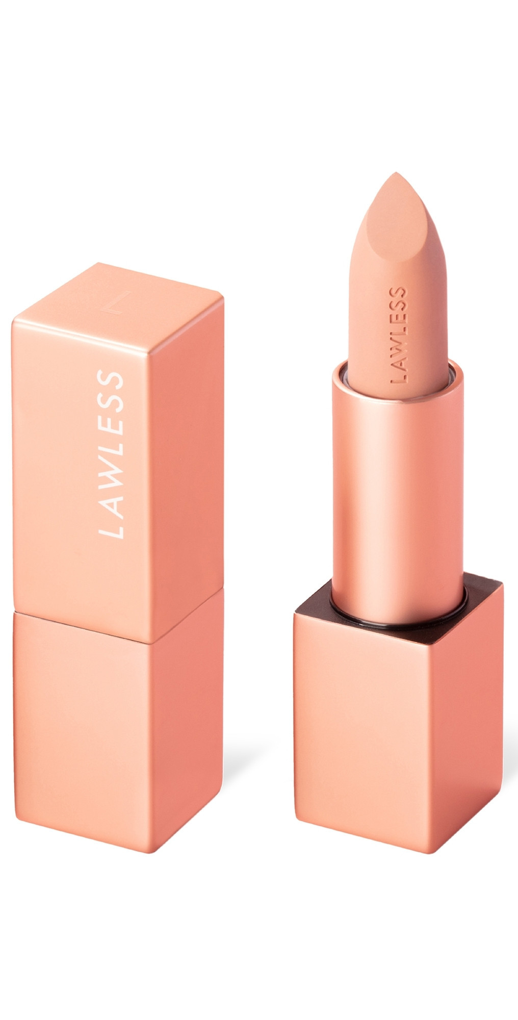 LAWLESS Forget the Filler Lip-Plumping Line-Smoothing Satin Cream Lipstick Platinum 0.1 oz/3.7 mL | Shopbop