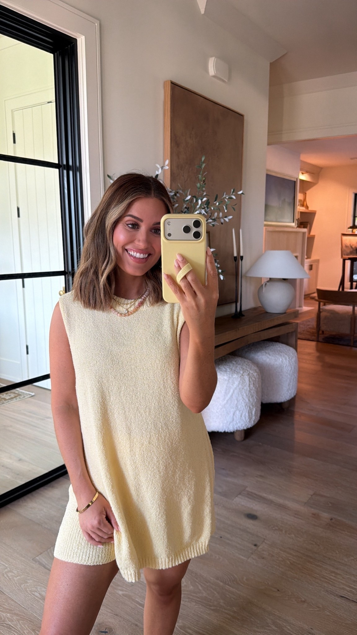 My yellow set is a part of the @amazon Big Spring Sale! 💛 Wearing a small and it is so comfy! + comes in lots of different colors! PS- if you are expecting this is a great option! I wore a lot while pregnant in the summer with August! I would only size up if you are towards the end of your pregnancy; otherwise, your regular size should be fine because there is tons of stretch. 

@amazon #ad #founditonamazon

#LTKBump #LTKSaleAlert #LTKPetite