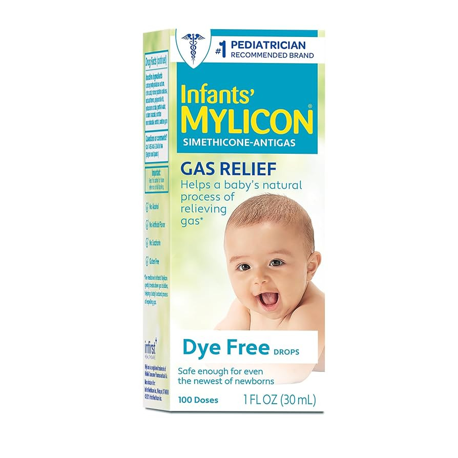 MYLICON Infants Gas Relief Drops for Infants and Babies, Dye Free Formula, 1 Fluid Ounce | Amazon (US)