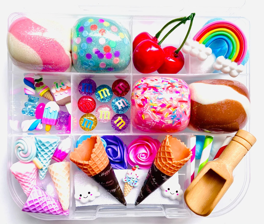 Ice Cream Playdough Kit Play Dough Kit Playdoh Kit Sensory - Etsy | Etsy (US)