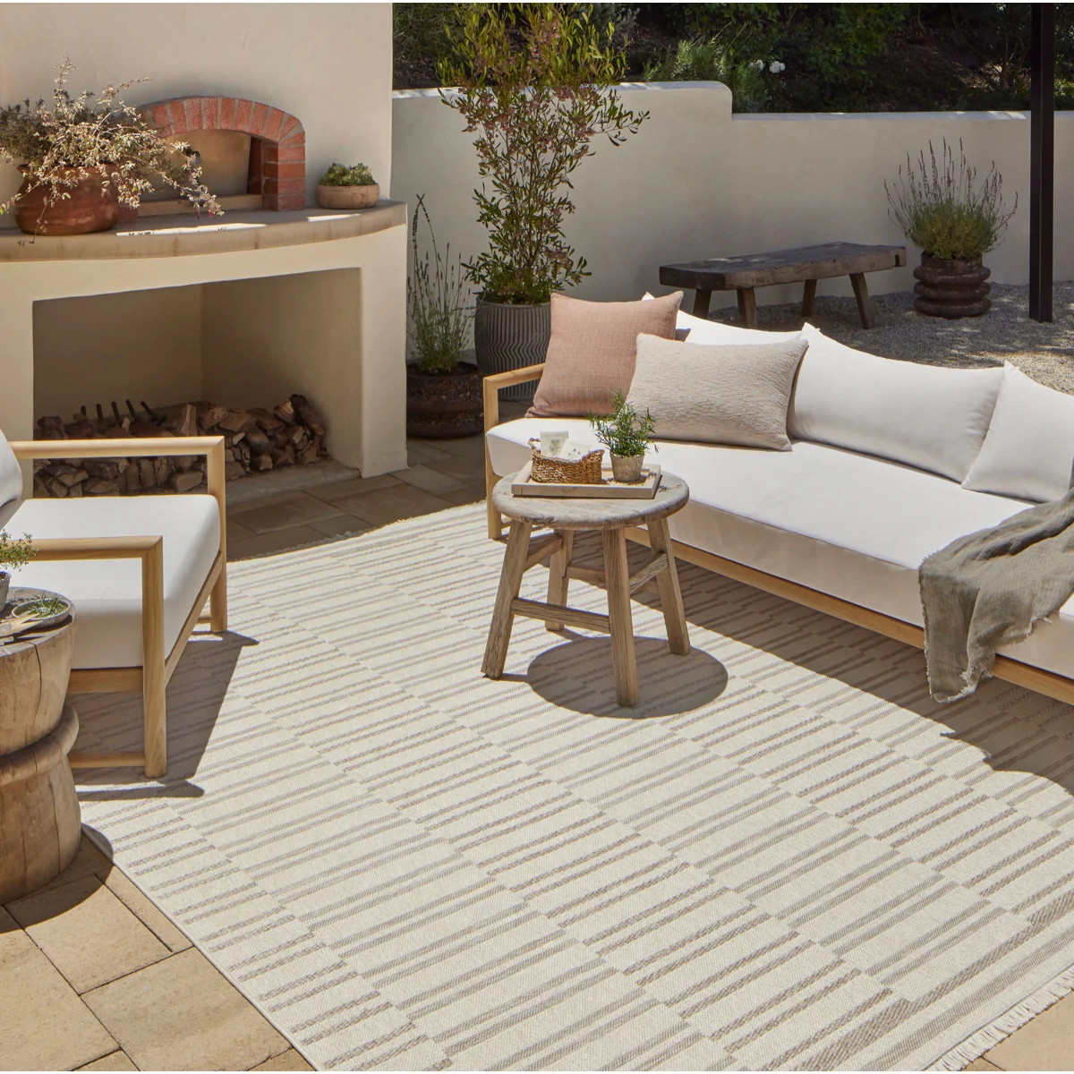 Malibu Brown/Beige Indoor / Outdoor Area Rug | Wayfair North America