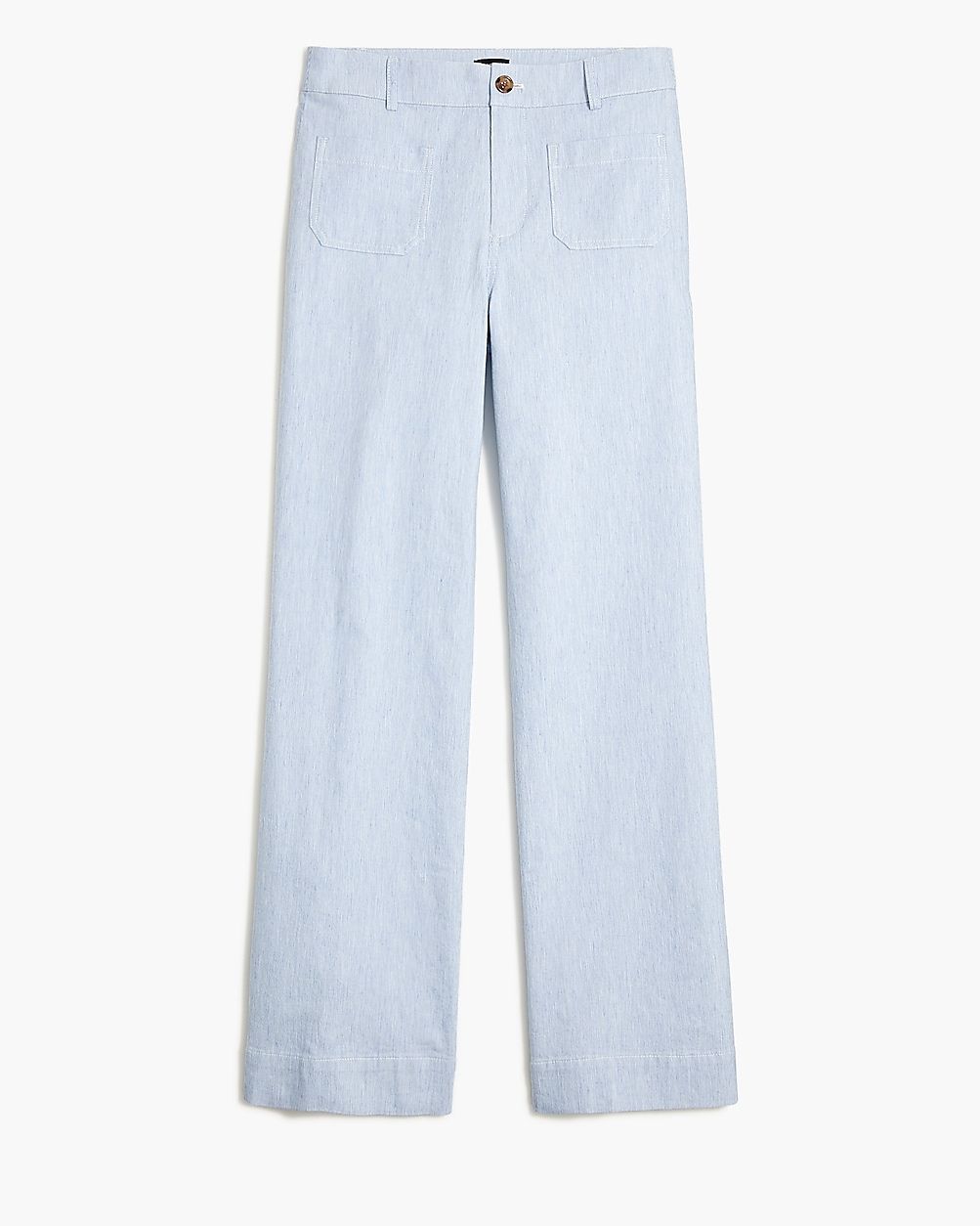 High-rise patch-pocket wide-leg pant | J.Crew Factory