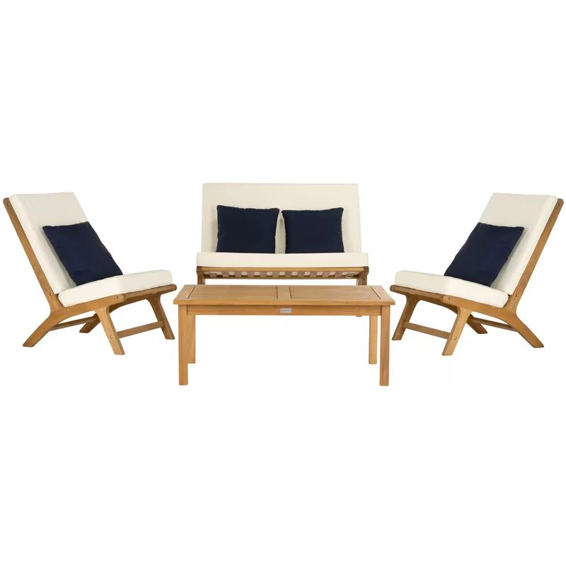 Eubank 4 - Person Outdoor Seating Group with Cushions | Wayfair North America