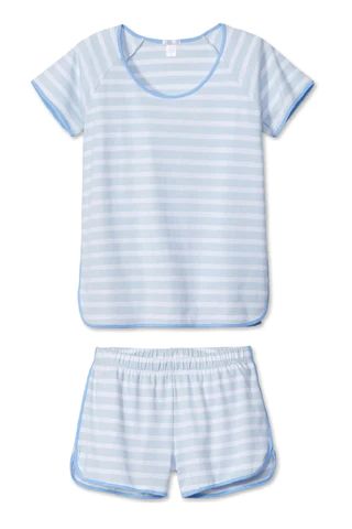 Pima Shorts Set in Seaside | LAKE Pajamas