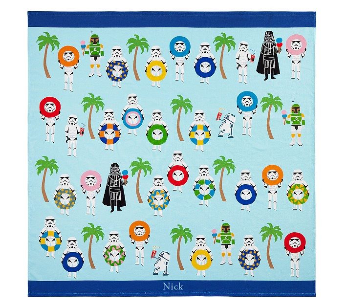 Star Wars™ At the Beach Family Beach Towel | Pottery Barn Kids