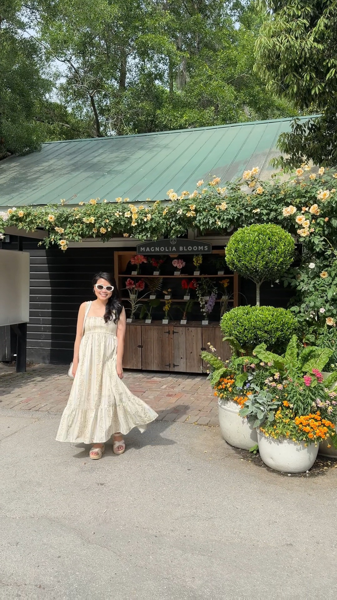 This Smocked Convertible Midi Dress from Abercrombie & Fitch is easily my favorite dress right now! 💛 The yellow floral stripe print feels so perfect for spring and summer. 🌼 (Maxi length on me because I’m petite!) It’s one of @abercrombie  best-selling dresses because it’s so versatile — you can wear it as a midi dress or style it as a skirt with a top. 🫶🏻The smocked bodice is super flattering and comfortable, and it comes in multiple colors and prints. ☺️ I packed this for my recent Charleston trip and ended up getting some many compliments! 🌻 #abercrombie #mididress #springdress #whatiwore #outfitofthedayinspo 

#LTKootd #LTKPetite #LTKSaleAlert
