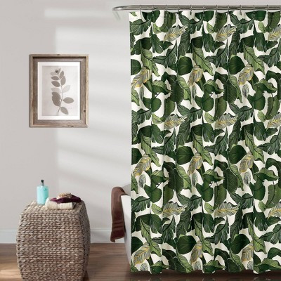 72"x72" Tropical Paradise Shower Curtain Green - Lush Décor | Target
