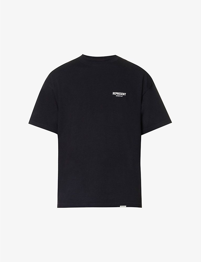 REPRESENT Owners' Club graphic-print relaxed-fit cotton-jersey T-shirt | Selfridges