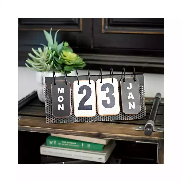 Metal Flip Calendar | Kirkland's Home