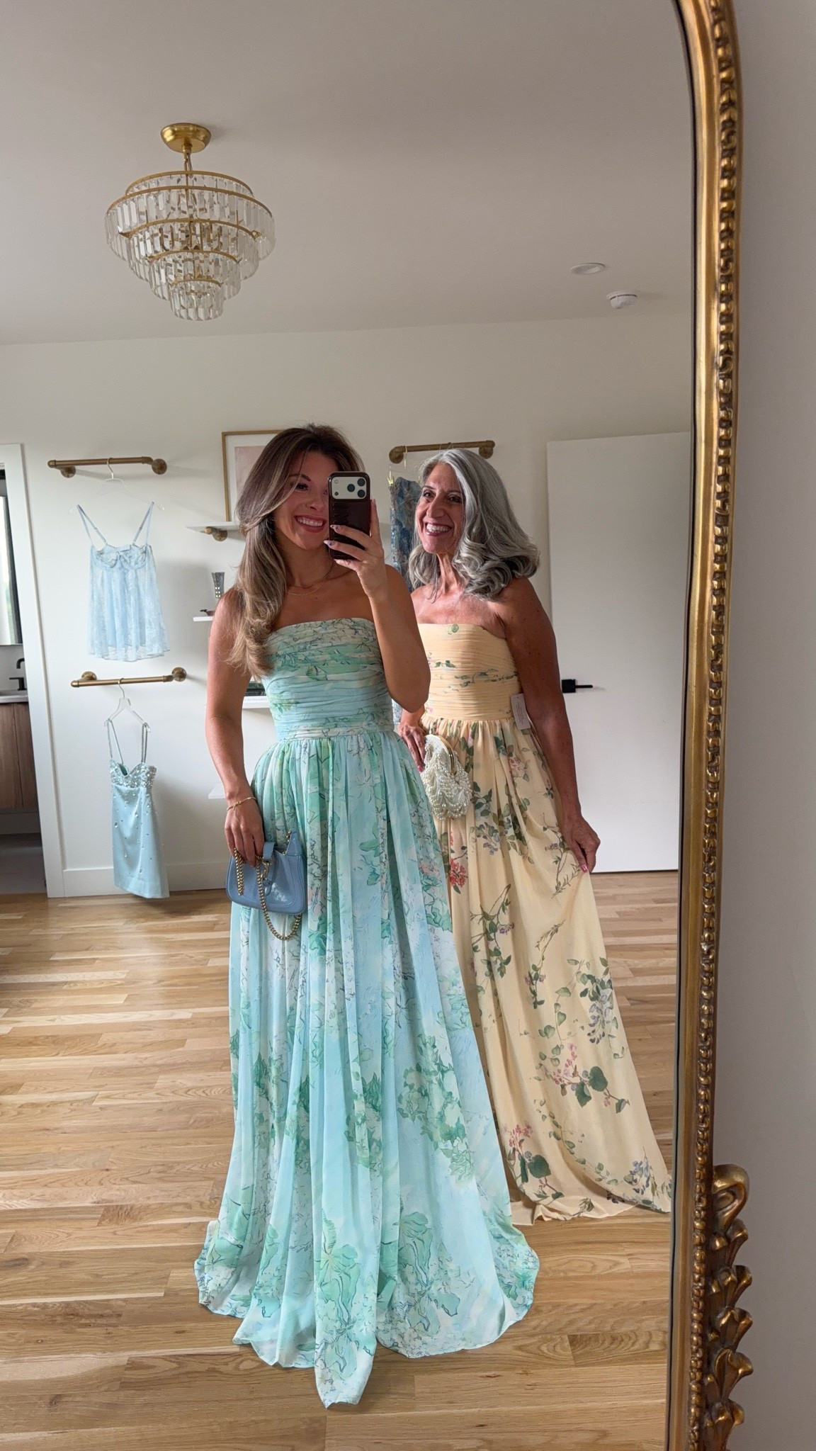 Mom and me summer wedding guest and formal event dresses!

sizing:
i'm 5'4" and typically wear a small/2.
• brocade gown: 0
• white lace dress: xs

mom is 5'4" and typically wears a medium/6
• strapless floral gown: 4
• pink flutter chiffon dress: 4
• penelope tiered dress: small

Wedding guest
Formal event
Black tie
Floral
Metallic
Pleated
Mother of the bride
Special occasion

#LTKootd #LTKSeasonal #LTKWedding