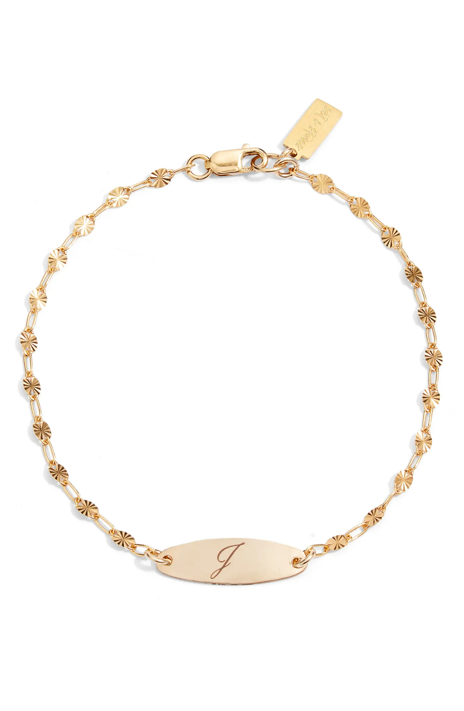 Set & Stones Bank Initial Bracelet | Nordstrom | Nordstrom