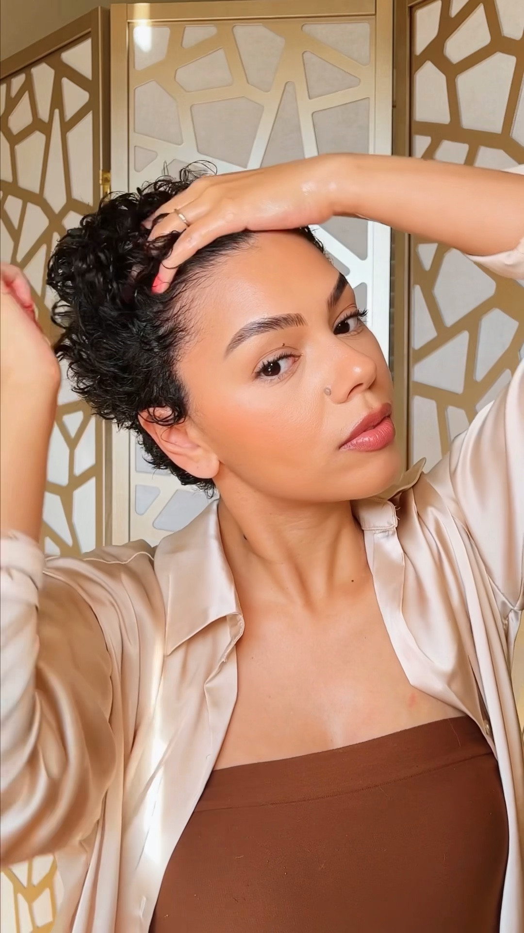 A typical curly pixie routine!

I need a haircut 😅 but in the meantime, my curls are a bit longer so this is how my wash and go looks. I also tagged this ilia lippie I’m loving!

Short natural hair, short curly hair, curly pixie hairstyle

#LTKbeauty #LTKVideo