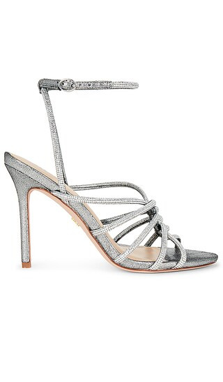 Aneesha Sandal in Gunmetal & Crystal | Revolve Clothing (Global)