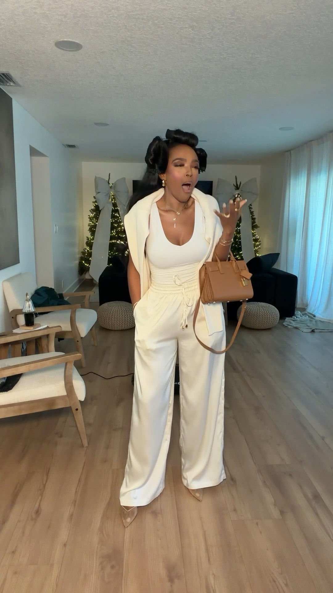 ✨ Effortless Neutrals — chic, polished, and timeless.
This all-neutral look feels elevated yet relaxed, with soft layers and tailored details that make it easy to wear from day to night. A perfect example of how clean tones can still make a statement.

Perfect for brunch dates, holiday gatherings, casual dinners, or travel days.

📏 Sizing: Top (Small) • Pants (27 Long) • Vest (Small) • Heels (TTS) • Bag (One Size)  
Measurements: 5’4” · 138 lbs · 34D · 27” waist · 40” hips

Tap to get details and shop this effortlessly chic outfit.

neutral outfit ideas, elevated casual look, cream monochrome outfit, chic everyday style, polished neutral fashion.

Follow me on Instagram and YouTube @kirasfashionfinds

#LTKgrwm #LTKootd