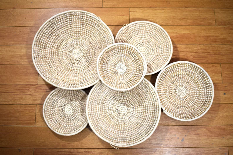 Woven wall basket, Wall hanging baskets, Basket wall decor, African wall basket, woven bowls, Afr... | Etsy (US)