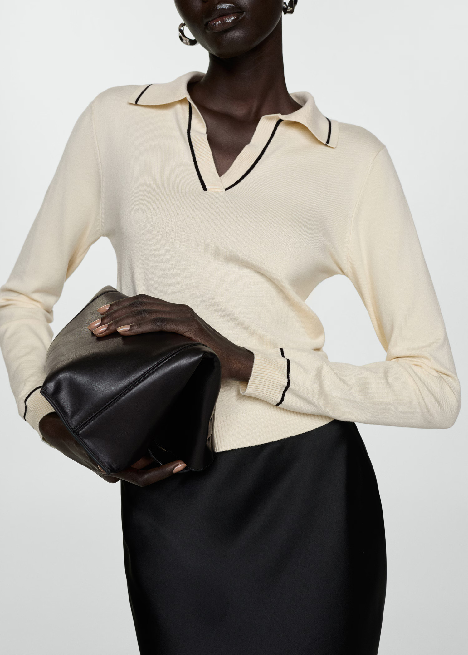 Knitted polo neck sweater | Mango (US/MX/AU)