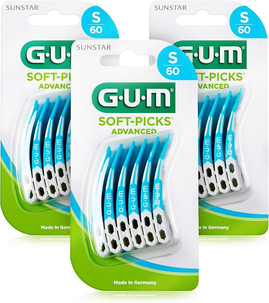 GUM SOFT-PICKS ADVANCED Scovolini Interdentali in Gomma/Per Rimuovere Placca e Residui di Cibo/Ra... | Amazon (IT)