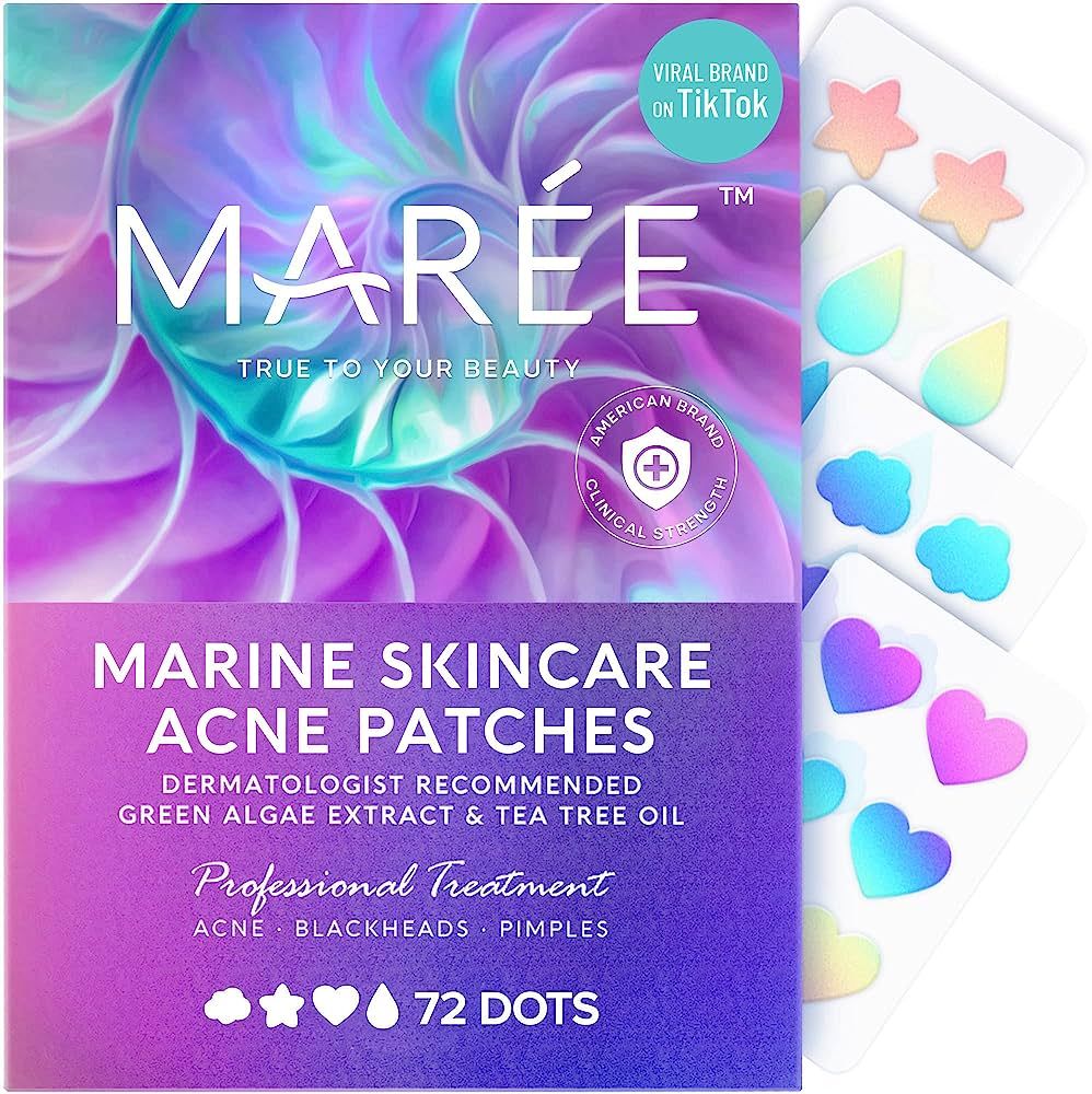 MAREE Acne Patches - Anti Wrinkle Pads & Patches with Natural Green Algae Extract & Tea Tree Oil ... | Amazon (US)