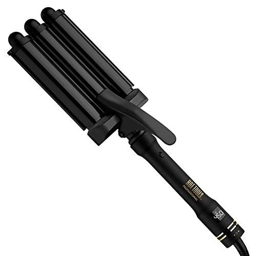 Hot Tools Pro Artist Black Gold Digital 3 Barrel Jumbo Hair Waver | Ultra Sleek Waves Instantly (1 in Barrels) | Amazon (US)