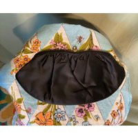 Sweet Original Vintage Mid Century Black Fabric Clutch Bag Purse W Sweetheart Top & Optional Chain Handle No Labels | Etsy (US)