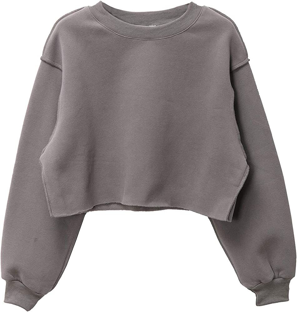 Women Pullover Cropped Hoodies Long Sleeves Sweatshirts Casual Crop Tops for Fall Winter | Amazon (CA)