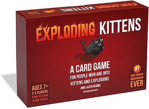 Exploding Kittens - A Russian Roulette Card Game, Easy Family-Friendly Party Games - Card Games f... | Amazon (US)