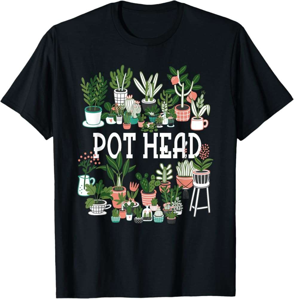 Plant Lover and Gardener: Pot Head Succulent Short Sleeve T-Shirt | Amazon (US)