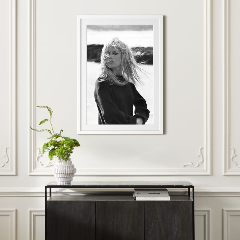 Bardot Poses with White Frame 28.5"x39.5" + Reviews | CB2 | CB2