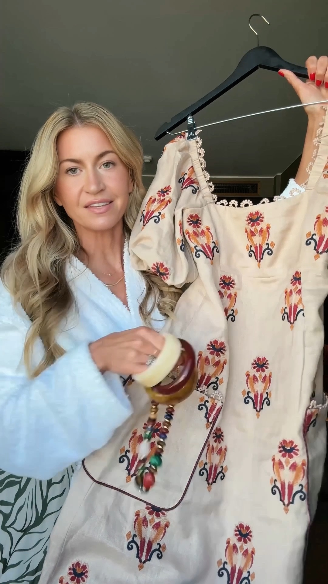 Everything packed for Portugal and our Europe trip! 
Chartreuse cotton dress, purple floral mini dress, linen embroidered maxi, beaded bracelets and necklace, suede velvet and gold woven flats for lots of walking  

#LTKStyleTip #LTKSeasonal #LTKTravel